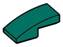 Slope 1 x 1 x 2 two-thirds height with curved slope