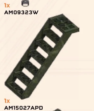 Fixture: staircase 4 x 7 x 8 in Green, Jungle (Camo)
