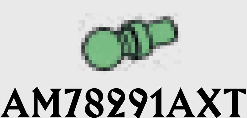Connector: ball socket joint on small pin in Green, Vertigris (Sand Green)