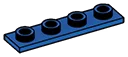 Tile 1 x 4 inverse in Blue