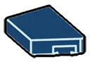 Wedge Tile 1 x 2 without corner, right in Blue, Midnight