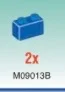 Brick 1 x 2 in Blue