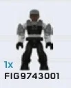 Figure, Halo: UNSC Marine - Gray & Black w/ Black Skin Tone
