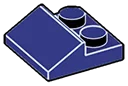 Slope Plate 25 2 x 1 x 2 in Blue, Dark Slate