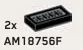 Tile Textured 1 x 2 Grill in Black