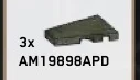 Wedge Tile 2 x 3, left in Green, Jungle (Camo)