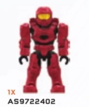 Figure, Halo: Spartan Mark VI Mod - Red (Old Articulation)