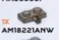 Plate 1 x 2 with small axle pin in Sand, Dark (Camo)