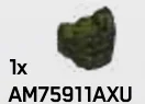 Shoulder Armor: Spartan Default (Reach Armor) in Green, Light Olive Drab (Metallic)