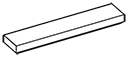 Tile 1 x 5 in White