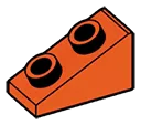 Slope brick 33 1 x 2 with studs on slope