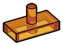 Tile Modified 1 x 2 with Vertical Bar Peg / Joystick