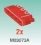 Hinge brick 4 x 1 x 5 horizontal, part 01 of 03 in Red