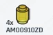 Brick 1 x 1 round in Yellow (Translucent)
