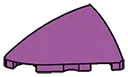 Wedge 2 x 3 tile, left in Magenta, Rich