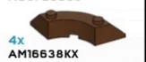 Slope 45 4 x 4 corner round in Copper (Metallic)
