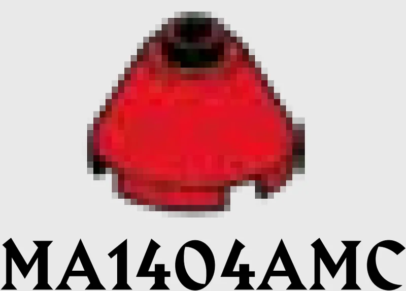 Cone 2 x 1 x 2, four holes in Red, Flame