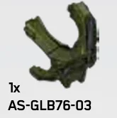 Chest Armor, Male, Spartan Default - Metallic Green w/ Printed Knife (Reach Armor) in Multicolored