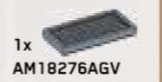 Tile 2 x 4 grill in Gray, Light (Metallic)