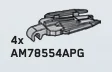 Halo, Pod Air Brake Blade in Gray, Steel