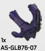 Chest Armor, Male, Spartan Default - Metallic Purple w/ Printed Knife (Reach Armor) in Multicolored