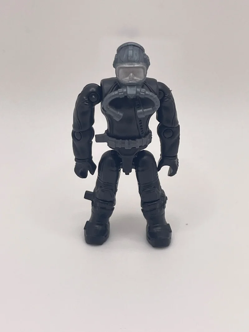 Figure, Call of Duty: SSG Derek Frost Westbrook - SEAL Diver Black Body Suit w/ Grey Smoke Head w/ Hoses and Silver Goggles