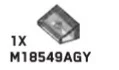 Slope 36 2 x 1 in Clear, Smoky (Translucent)