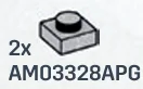 Plate 1 x 1 - Type 03 in Gray, Steel