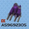 Minifig: Backpack, Brute Jump Pack - Purple in Multicolored