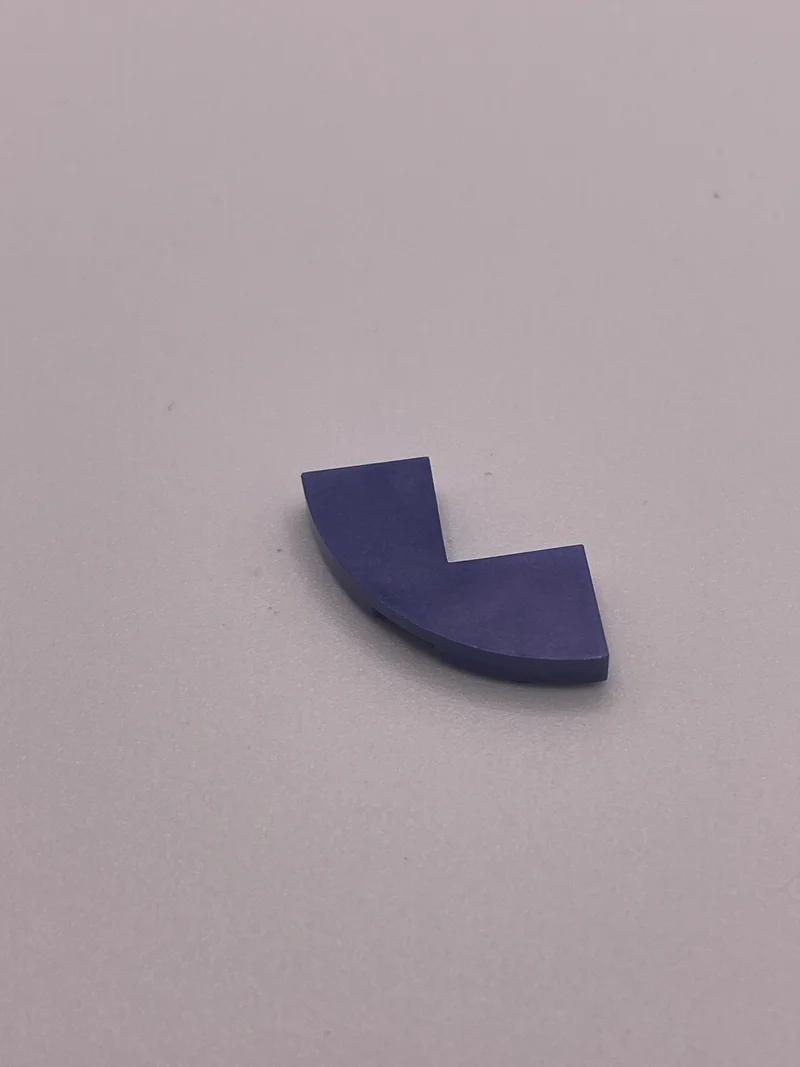 Tile Round 2 x 2 Corner in Purple, Rich