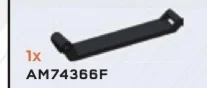 Connector Tile with Bar & Clip in Black