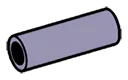 Connector: pipe, small 2 studs long