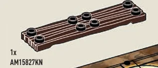 Plate 2 x 8 wood plank in Brown, Dark