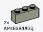 Brick 1 x 3 in Gray, Stone