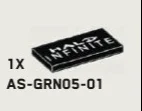 Tile 2 x 4 w/ Printed ''Halo Infinite'' in silver in Black