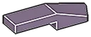 Wedge 1 x 4 with Tapered Edge Right in Purple, Dark