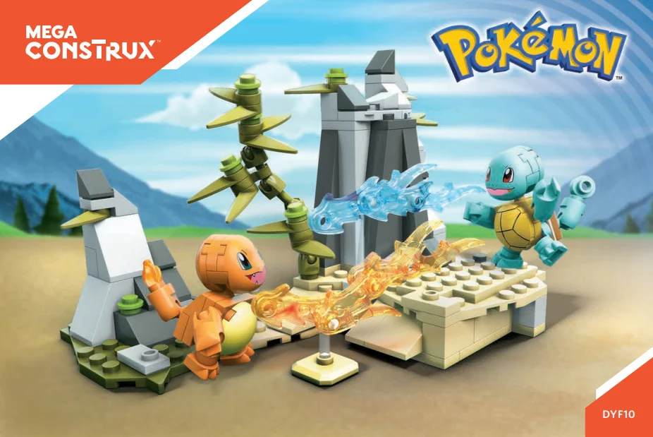 Instruction booklet for DYF10 Squirtle VS Charmander