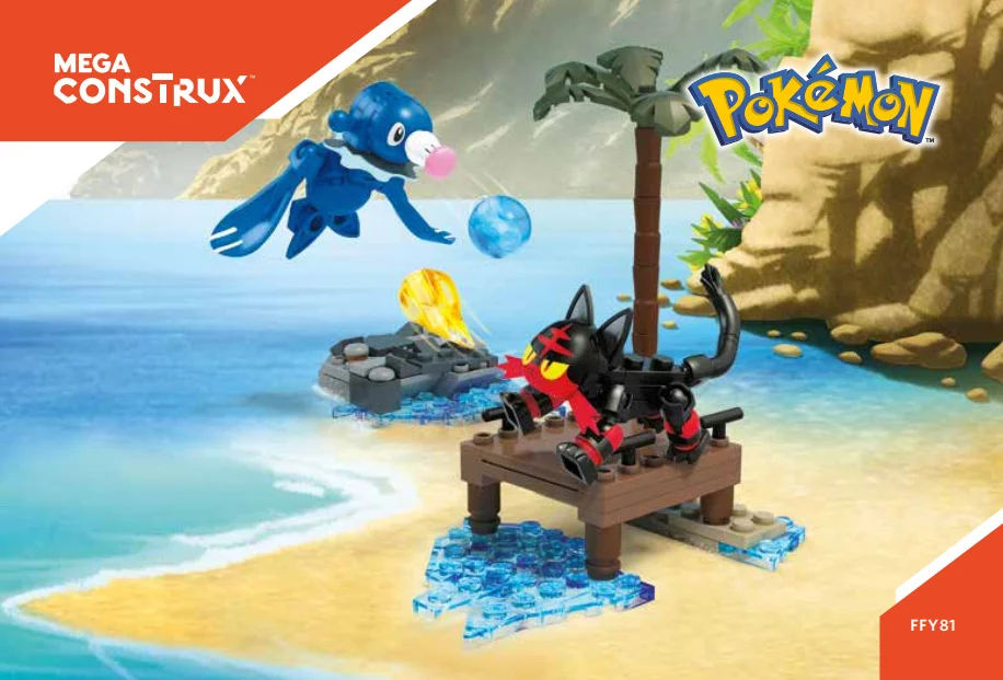 Instruction booklet for FFY81 Litten vs. Popplio
