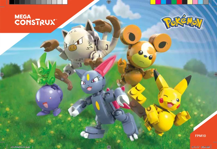 Instruction booklet for FPM10 Pokémon Multi Pack