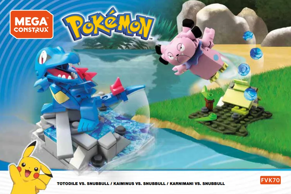Instruction booklet for FVK70 Totodile vs. Snubbull
