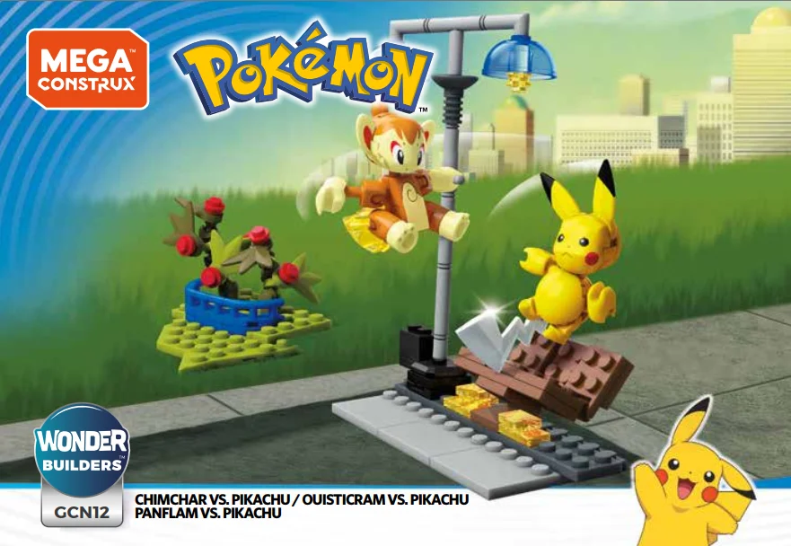 Instruction booklet for GCN12 Pokémon Chimchar Vs. Pikachu
