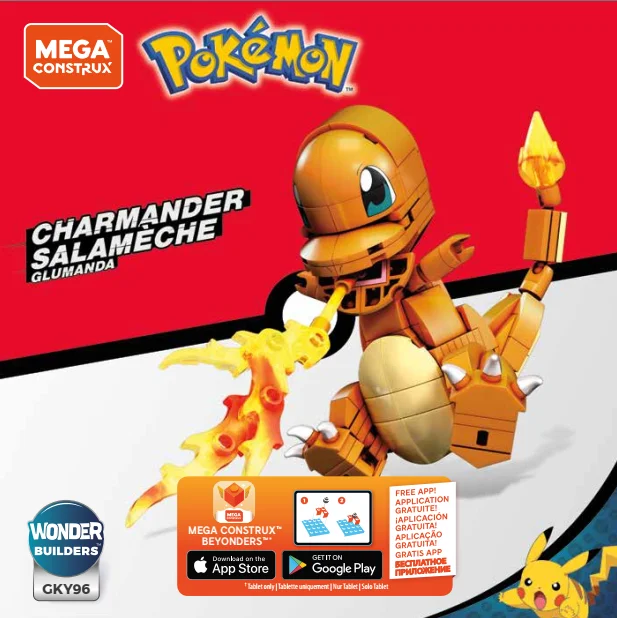 Instruction books for both variants of GKY96 Charmander