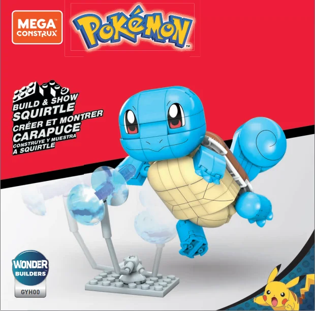 Instruction booklet for GYH00 Pokémon Build and Show Squirtle