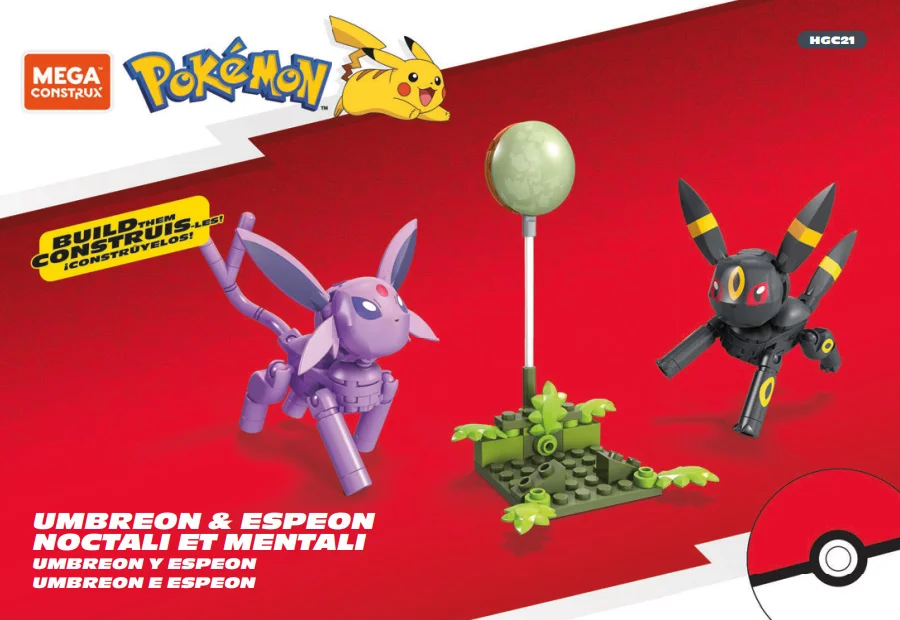 Instruction booklet for HGC21 Umbreon & Espeon