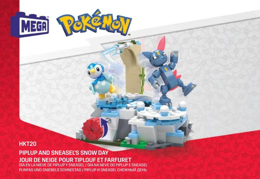 Instruction booklet for HKT20 Piplup and Sneasel's Snow Day