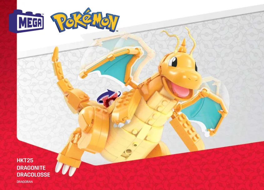 Instruction booklet for HKT25 Pokémon Dragonite