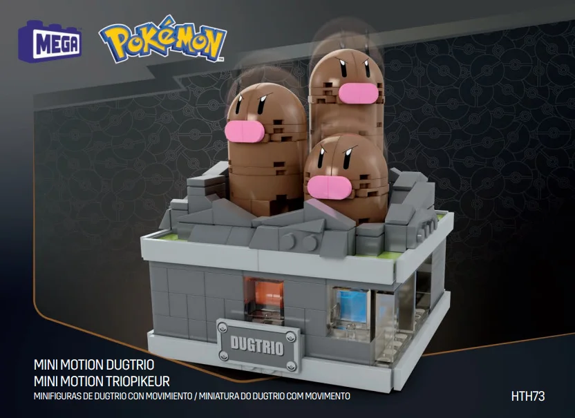 Instruction booklet for HTH73 Mini Motion Dugtrio