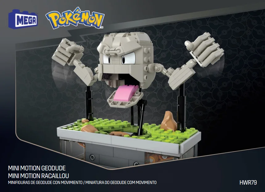 Instruction booklet for HWR79 Mini Motion Geodude
