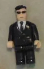 Figure, AA: Agent Raven, black suit & tie, brown hair
