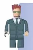 Figure, AA: Agent Veil, black suit & tie, brown hair